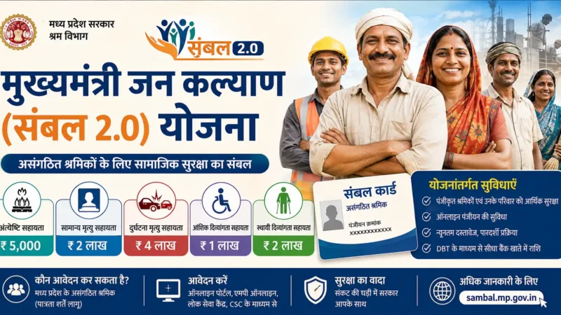 मुख्यमंत्री जन कल्याण संबल 2.0 योजना: पात्रता, लाभ और आवेदन