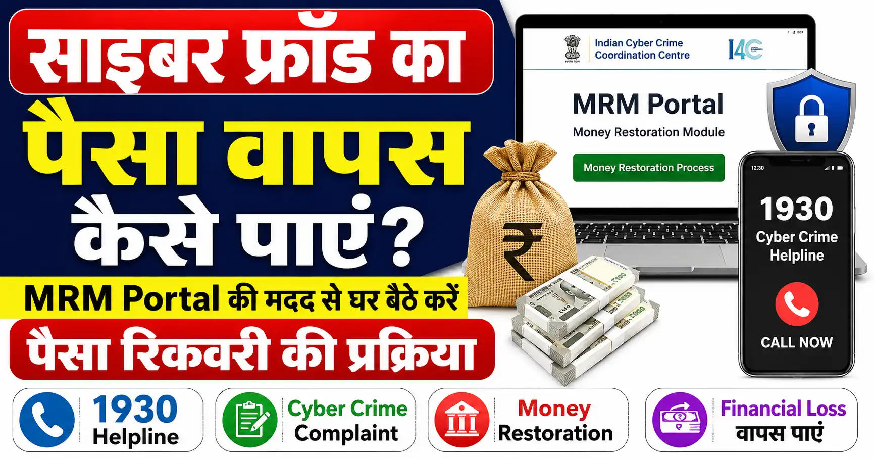 MRM Portal से Cyber Fraud का पैसा वापस पाने की प्रक्रिया