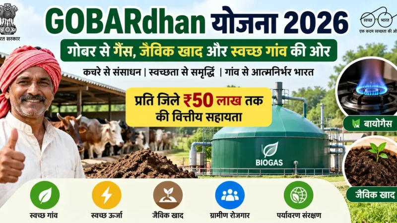 GOBARdhan योजना 2026 क्या है? लाभ, पात्रता और ₹50 लाख सहायता