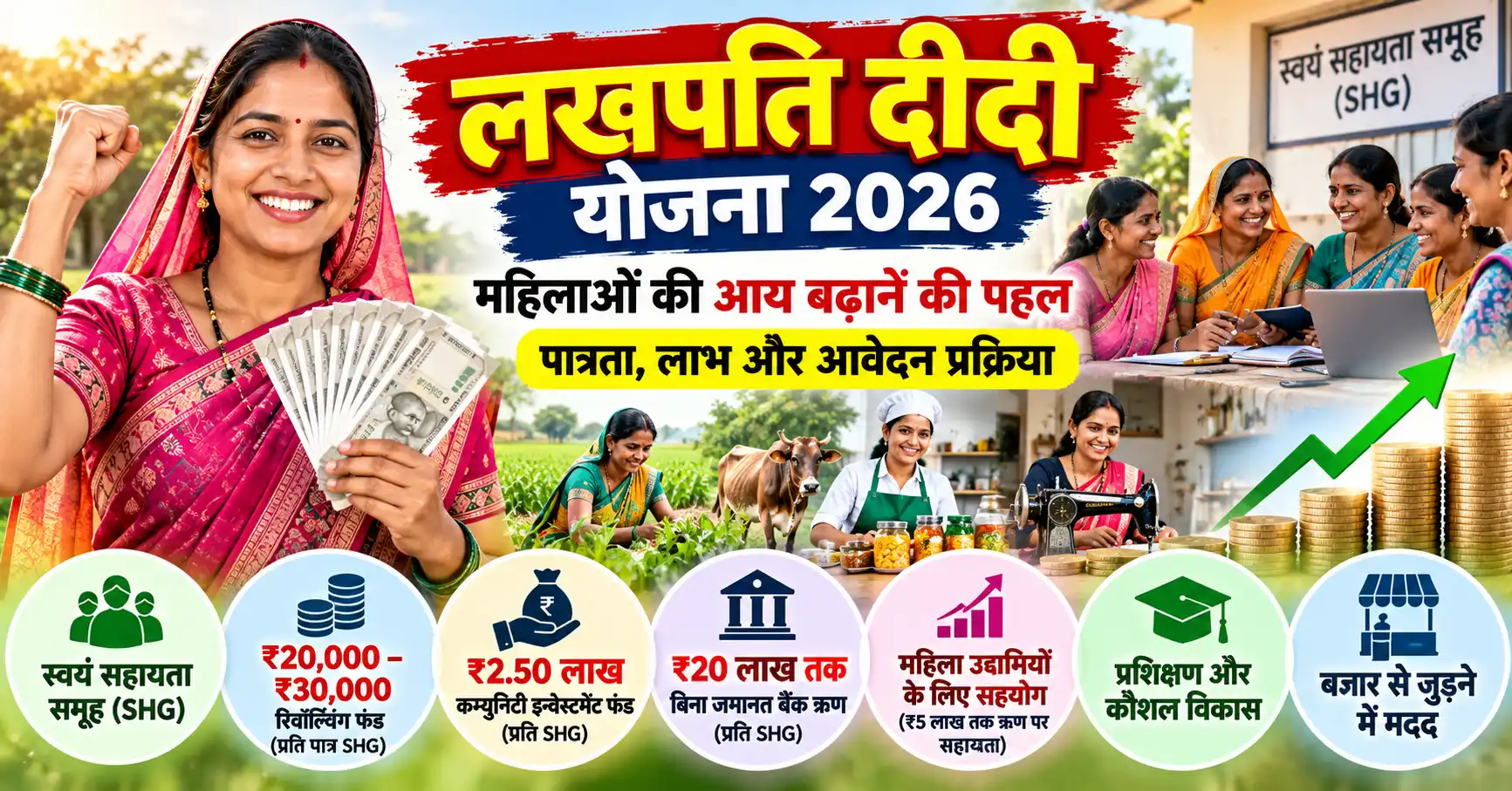 Lakhpati Didi Scheme 2026: Eligibility, Financial Benefits & How to Apply